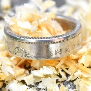NEW Handmade 1965 Canadian 50 Cent Ring